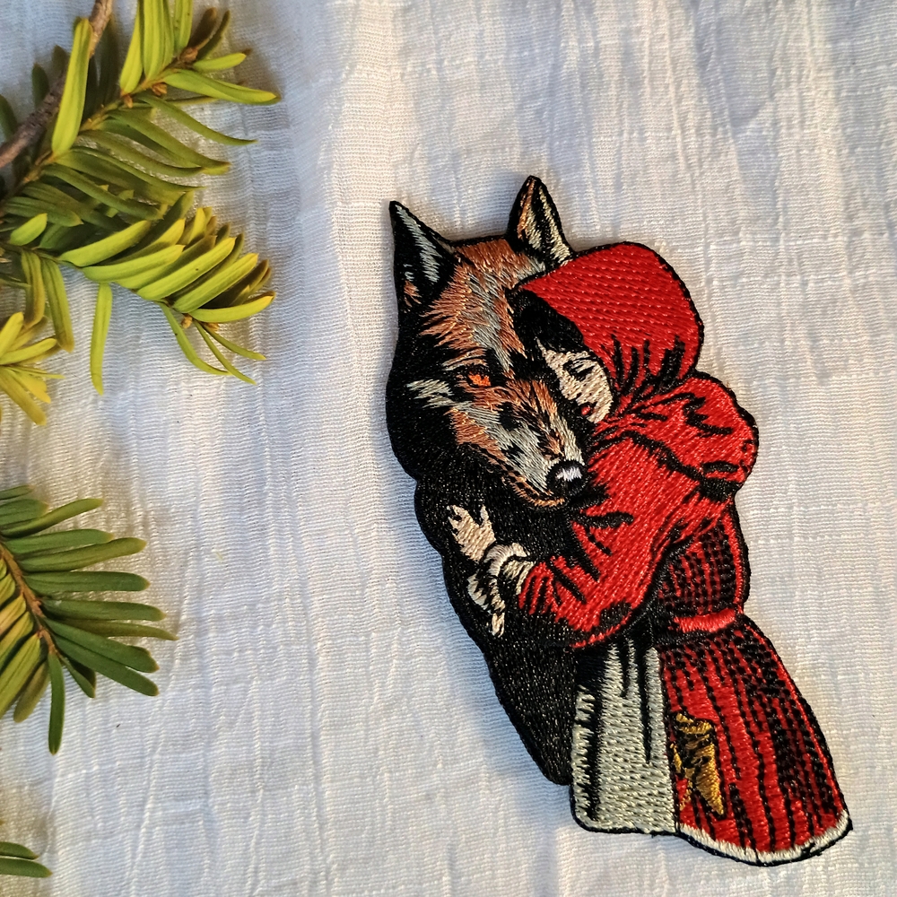 🎩 DARK FOLKLORE 🎩 x 1 maximalist gothic Red Riding Hood / Wolf patch